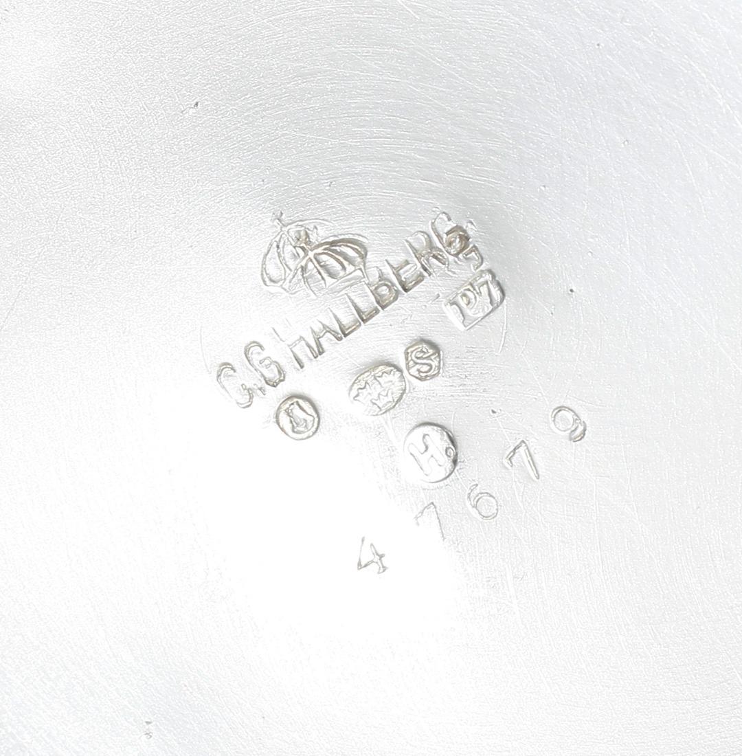 KAFFESERVIS, 3 delar, silver, CG Hallberg, Stockholm 1917. Tot ca 855 g.