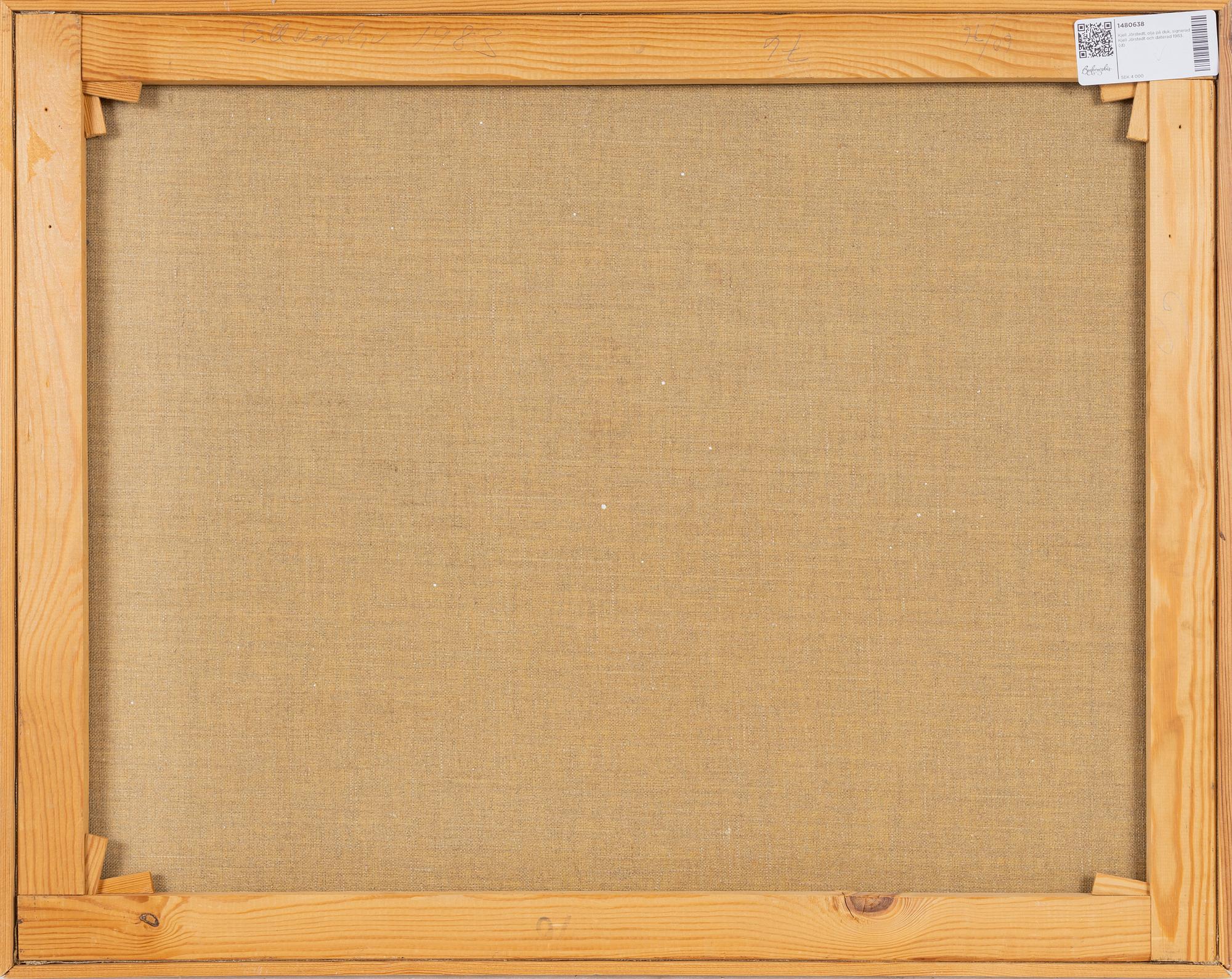 Kjell Jörstedt, oila on canvas, signed and dated 1983.