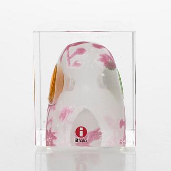 Oiva Toikka, an annual glass cube, signed Oiva Toikka, Nuutajärvi 2008 and numbered 296/2000.