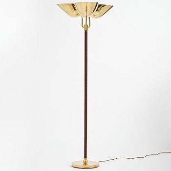 Carl-Axel Acking, a brass floor lamp model "2645", Bröderna Malmströms Metallvarufabrik, Malmö, 1940s-50s.