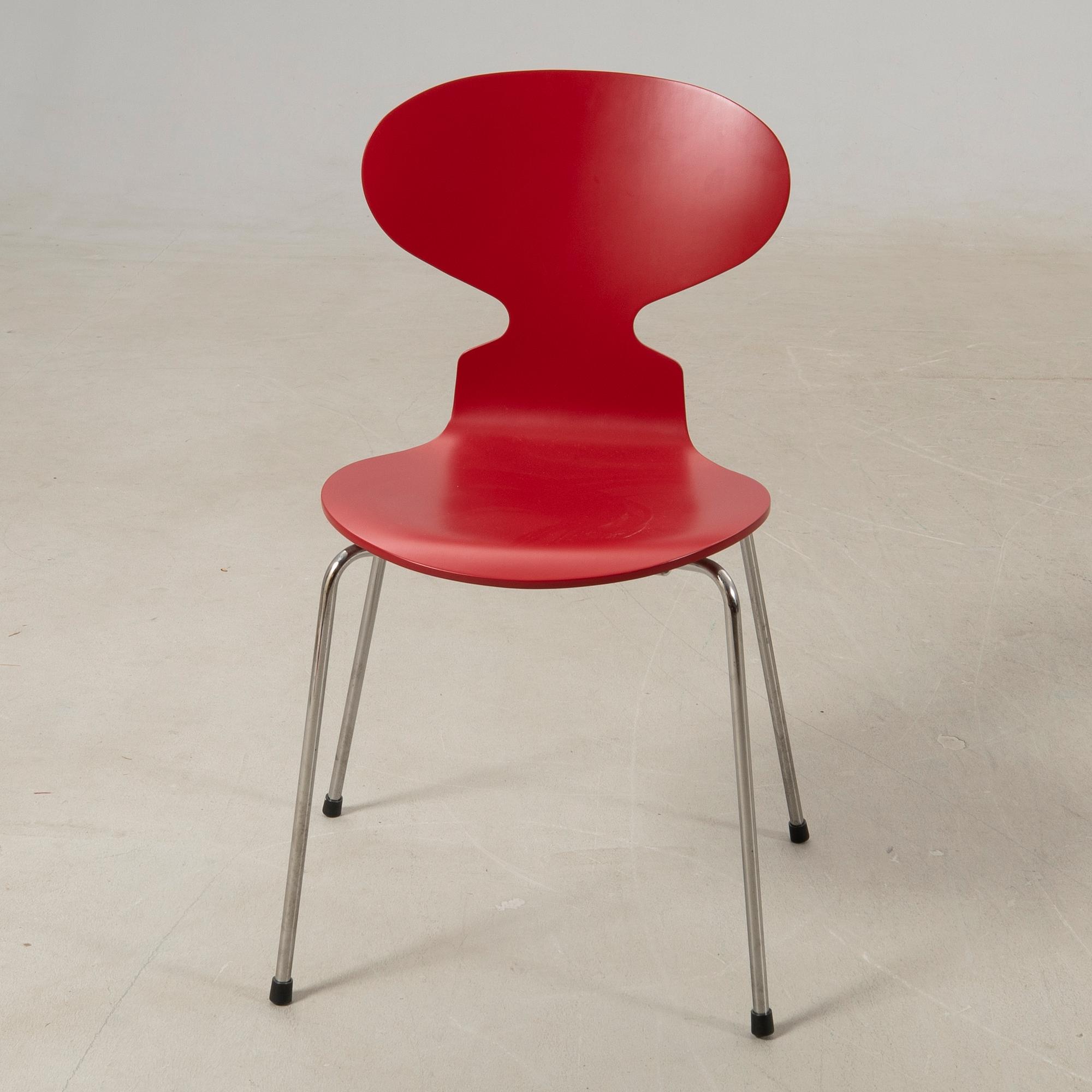 Arne Jacobsen, chair, "The Ant" for Republic of Fritz Hansen Denmark 2008.