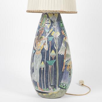 Marian Zawadzki, a floor light, Tilgmans Keramik, dated 1956.