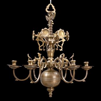 A late 19th / early 20th century baroque-style chandelier.