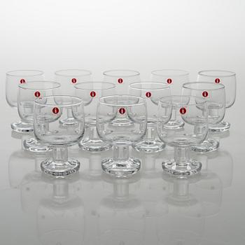 TIMO SARPANEVA, dricksglas, 12 st "Jurmo" 2133, Iittala.