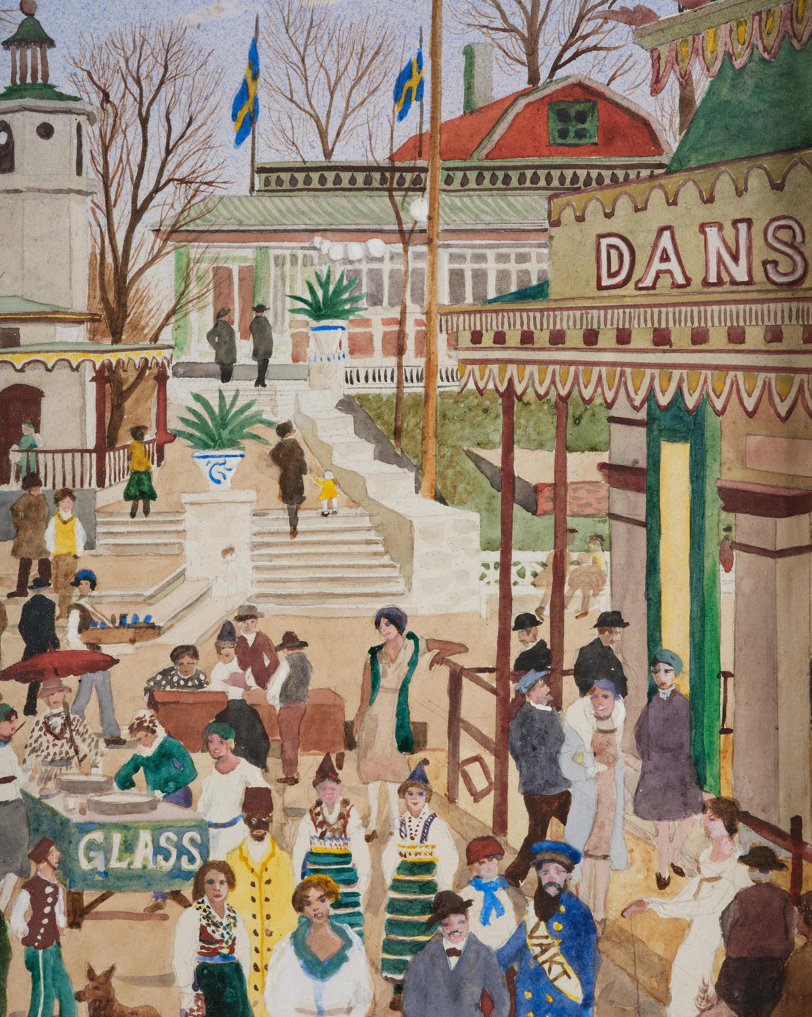 Oskar Bergman, Summer day at Gröna Lund.