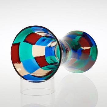 A Fulvio Bianconi 'Pezzato' glass vase, Venini, Italy 1950's.