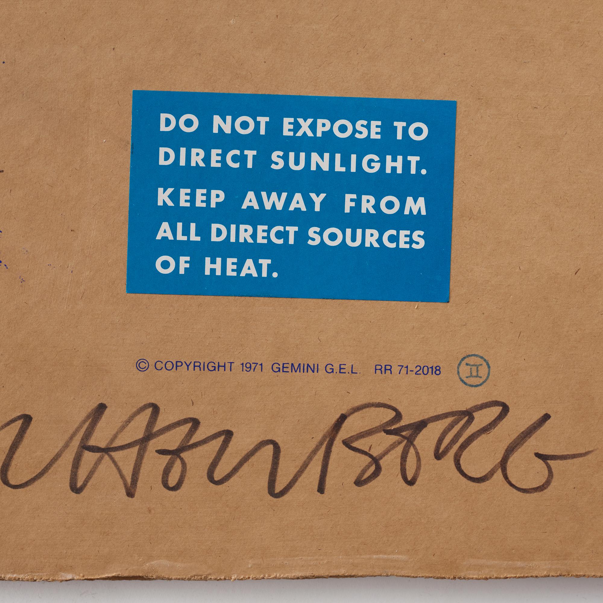 Robert Rauschenberg, Cardbird III from: "Cardbird series".