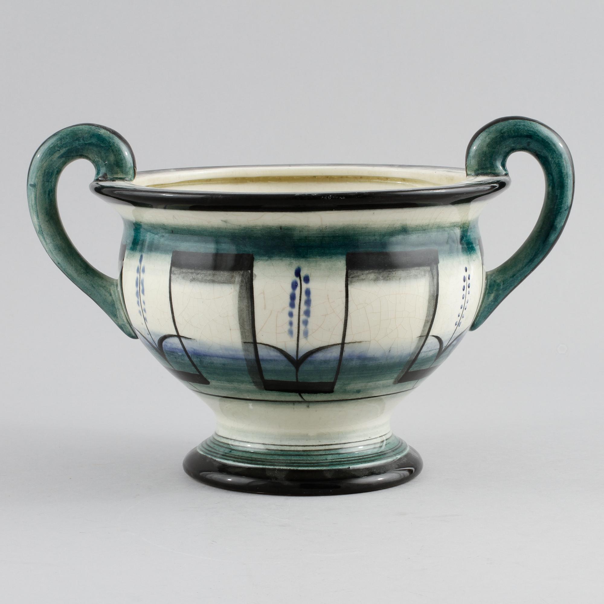 SKÅL, flintgods, Ilse Claeson, Rörstrand, 1900-talets andra kvartal.