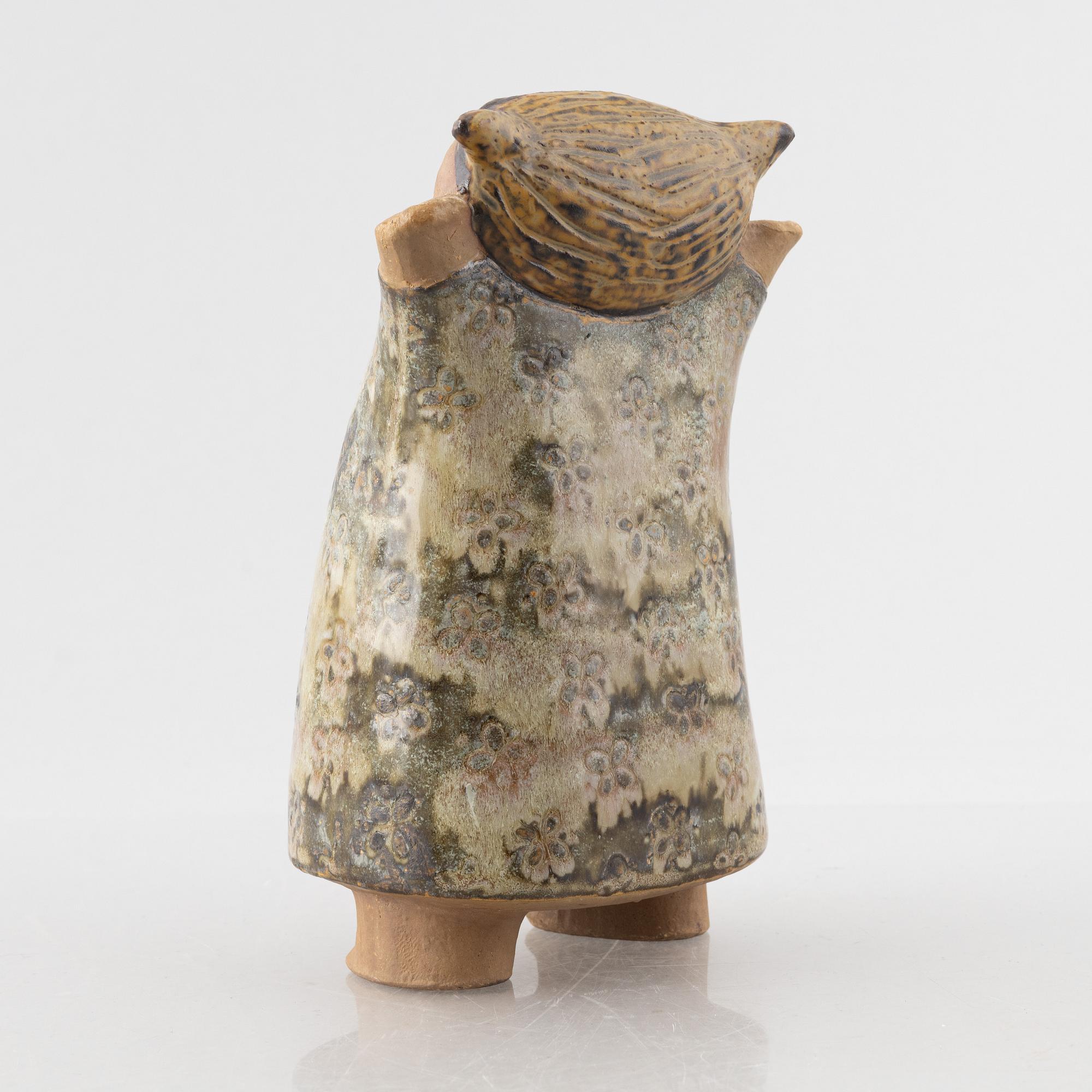 Lisa Larson, figurin, stengods, "Susanna", ur serien "Larsons ungar", Gustavsberg.