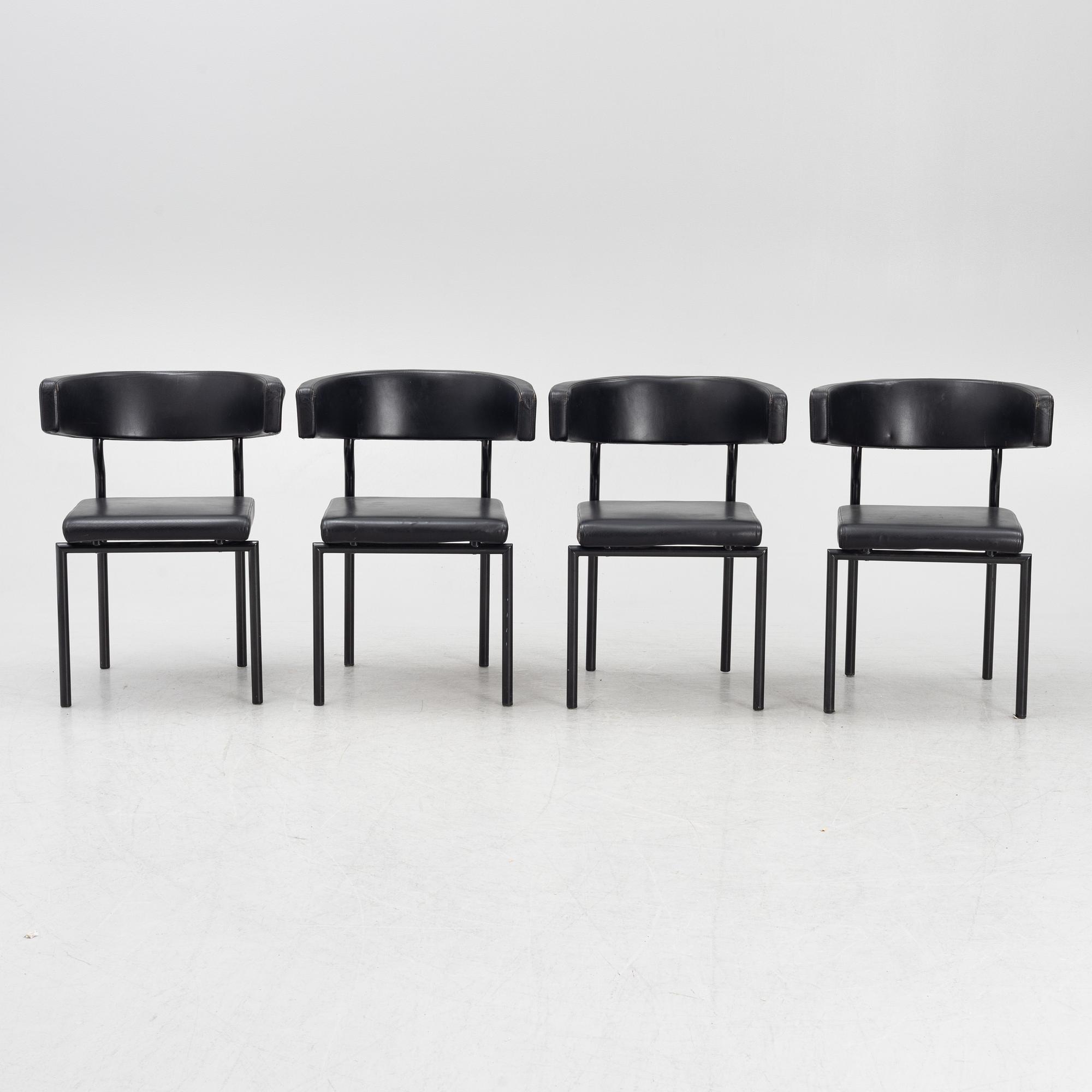 Love Arbén, stolar, 4 st, "Aron", Lammhults, 1990-tal.