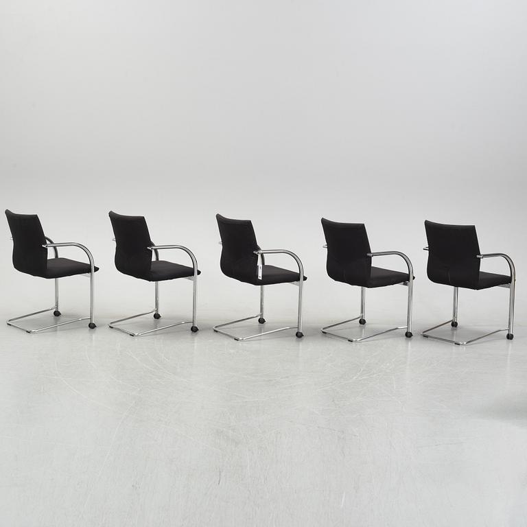 Burkhard Vogtherr, a set of five 'Independence' chairs for Fritz Hansen.
