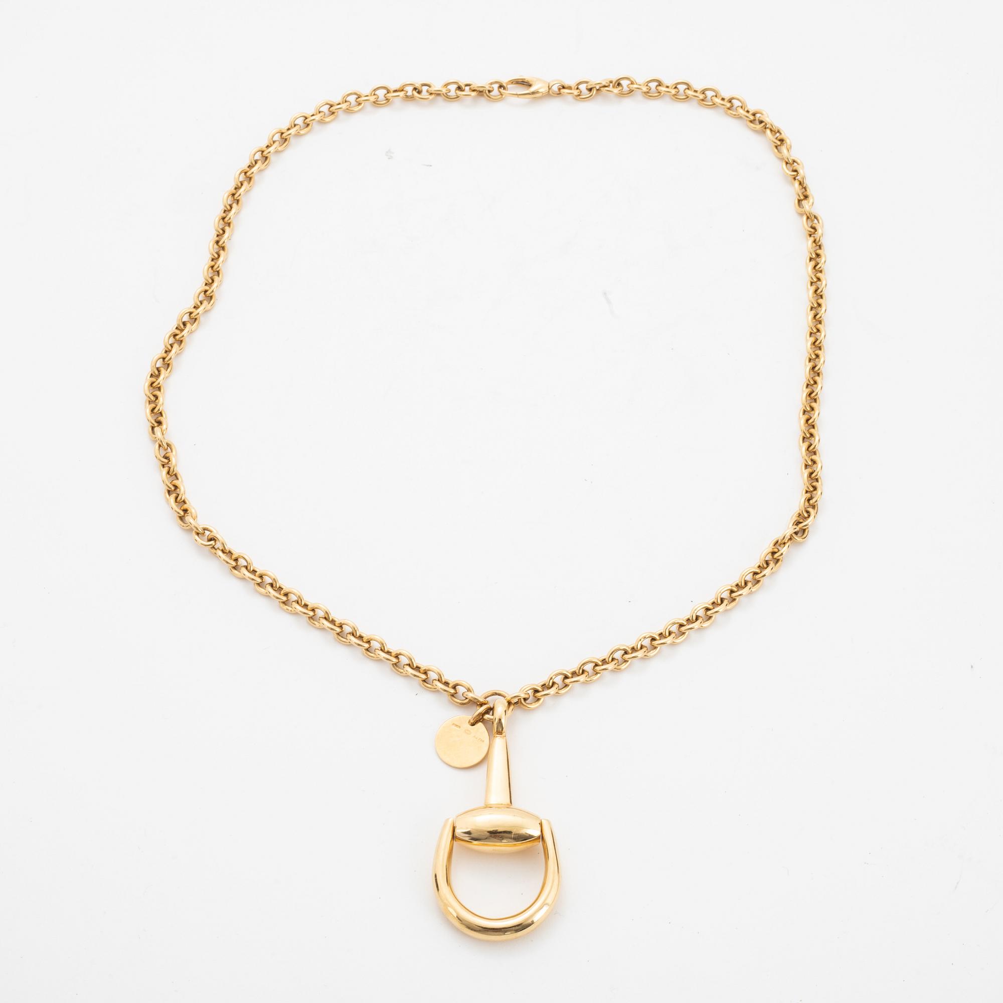 Gucci, 18K gold necklace.