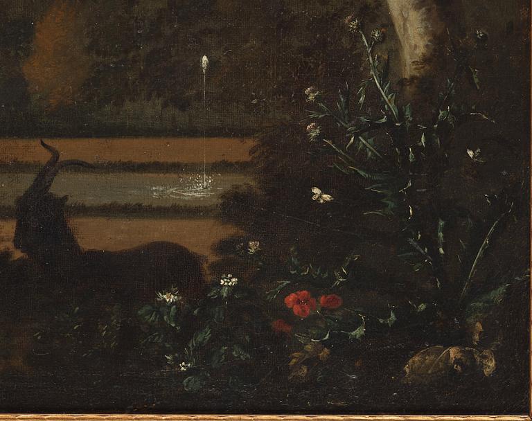 ABRAHAM JANSZ. BEGEYN, hans krets. Osignerad. Uppfodrad duk 59 x 79 cm.