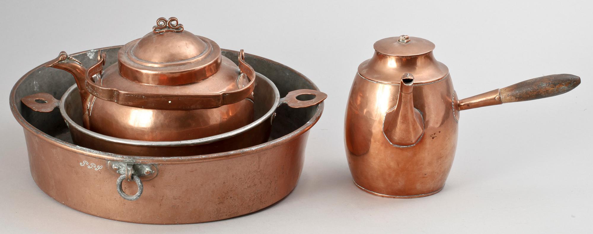 PARTI KOPPAR, 4 delar, 1800-tal.