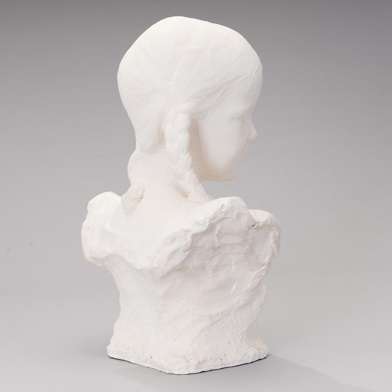 sculpture, cast by Visavuori museum, plaster, signed.
