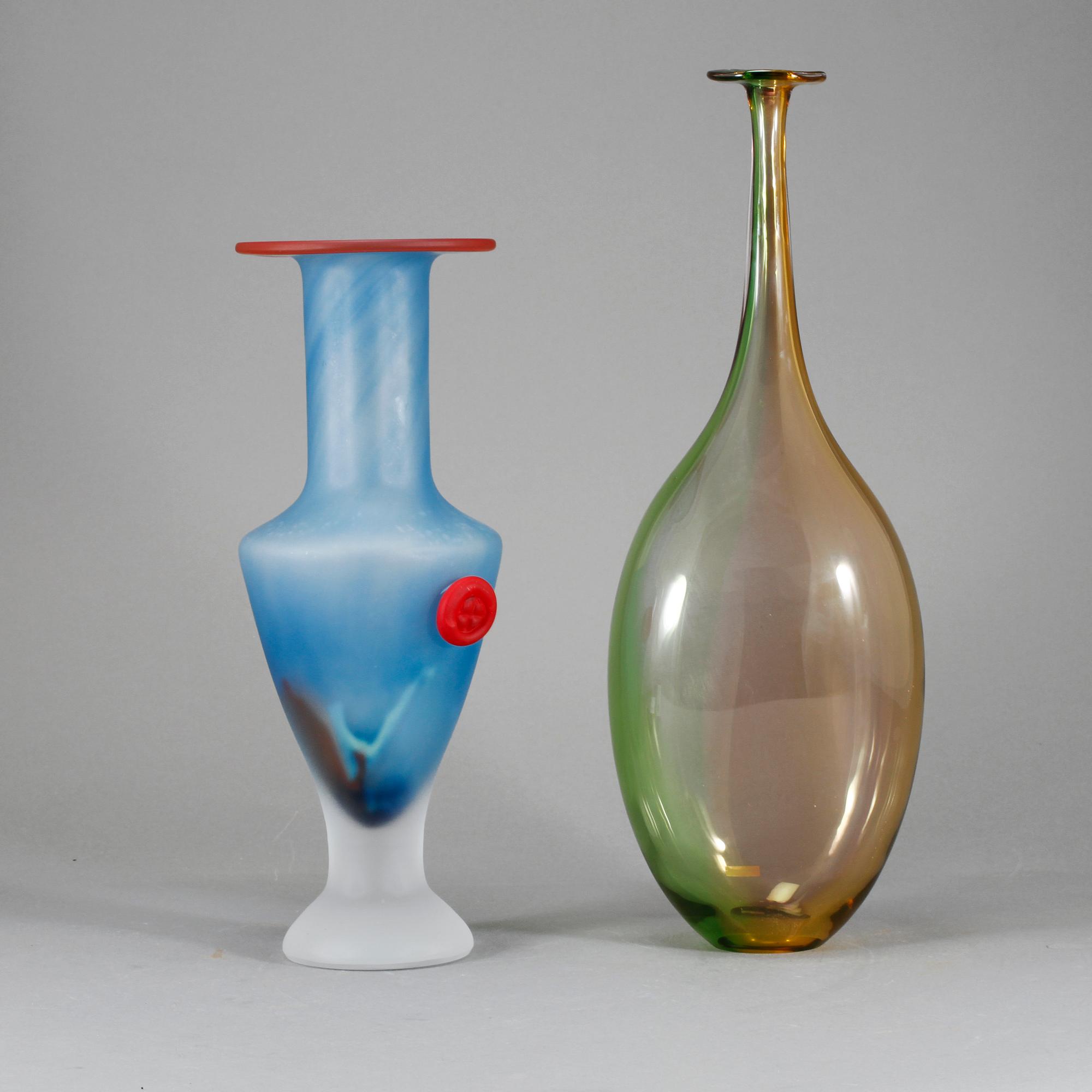 VASER, 2 st, glas, Kjell Engman samt Monica Backström, 1900-talets senare del.
