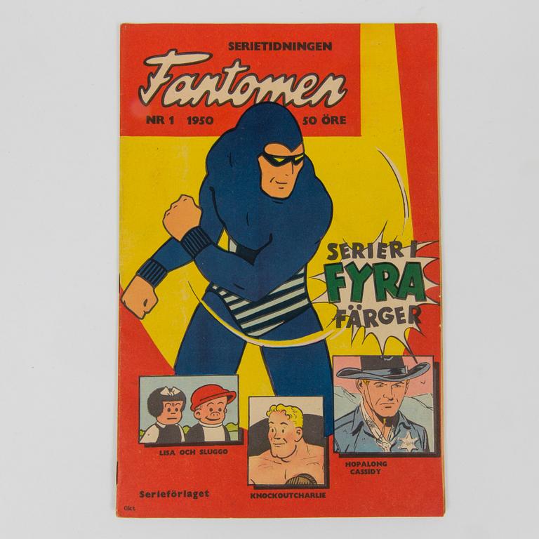 A "Serietidningen Fantomen" comic book Nr 1 1950. VG-FN.