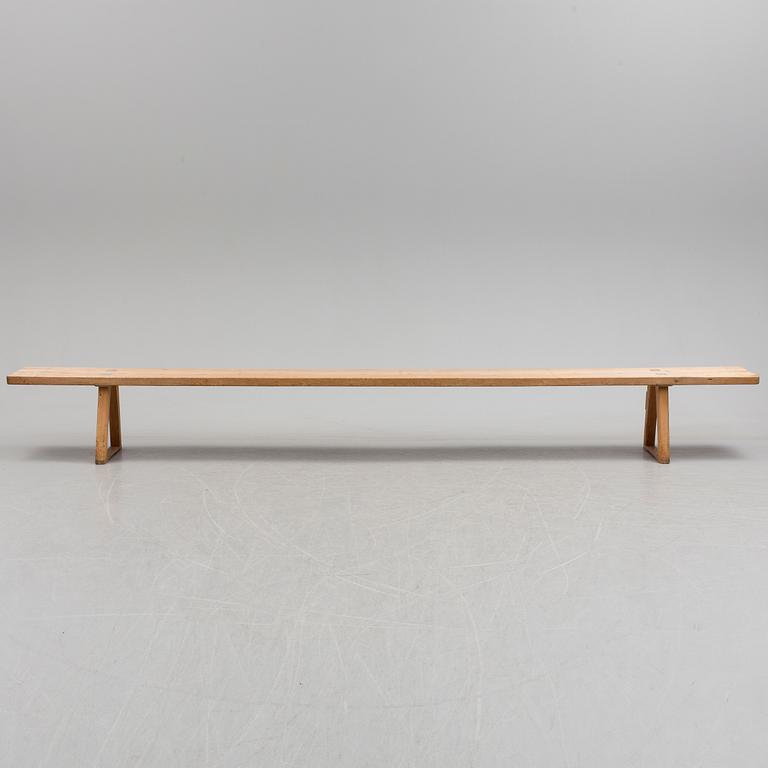 a swedish wooden bench from the 19th century.