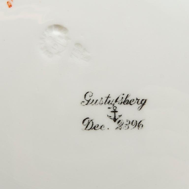 A Dinner service, ca. 51 pieces, model "Dec 2396" Gustavsberg, Sweden early 20th century.