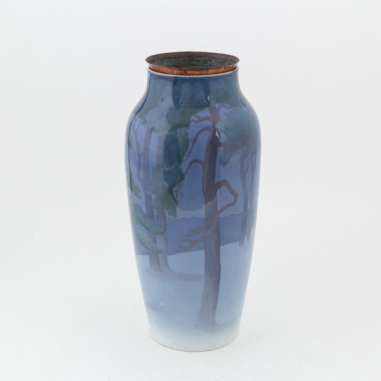 Nils Emil Lundström, an art nouveau floor vase from Rörstrand, early 20th Century.