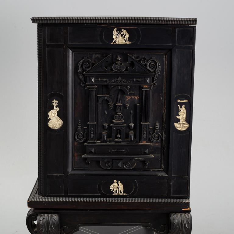 A baroque style cabinett, 19th century.