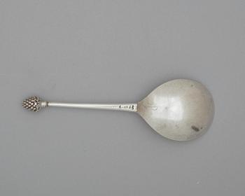 A Swedish 17th century silver spoon, marks of  Michel Pohl d.ä., Stockholm 1694.