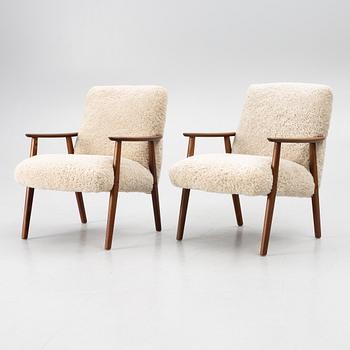 A pair of armchairs, second half of the 20th century.