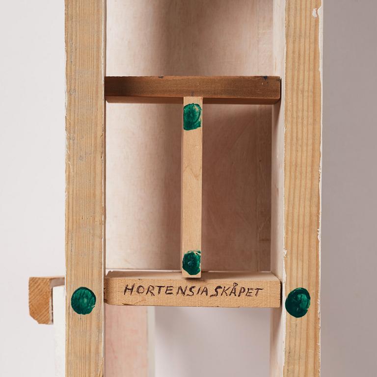 John Kandell, a unique cabinet, ”Hortensiaskåpet” (The Hydrangea Cabinet), executed by Kandell in his own workshop 1984.