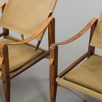 KAARE KLINT, a couple of armchairs "Safari chairs".