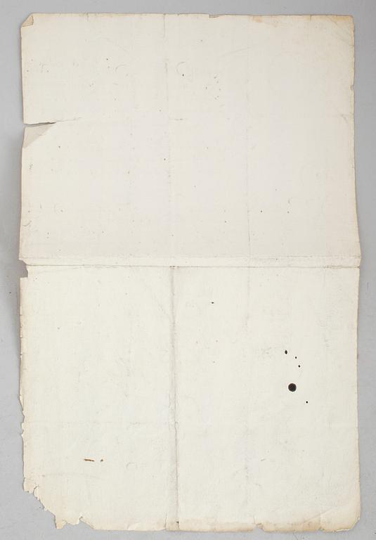 DOKUMENT, 4 st, till Axel Julius de la Gardie (1637-1710), med lacksigill samt BREV.