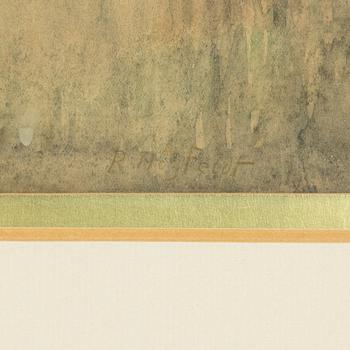 Robert Högfeldt, watercolour, signed.