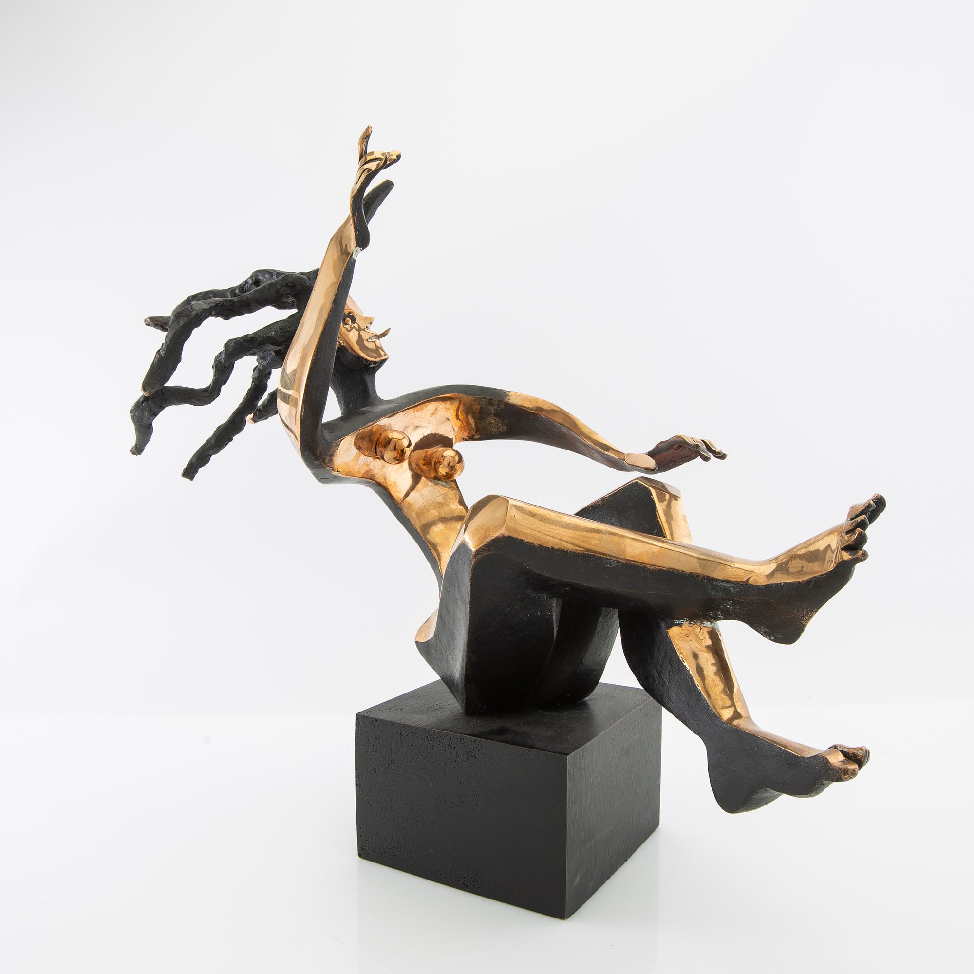 Timo Solin, sculpture bronze, signed 8/8.