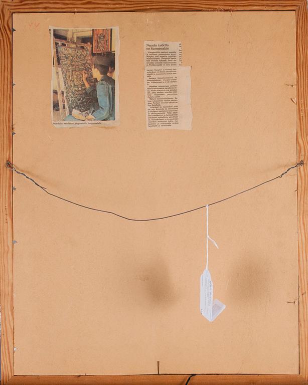 TANKA, målning på silke, Tibet 1700/1800-tal.