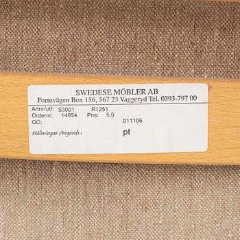 Yngve Ekström, armchair with footstool, "Lamino", Swedese.