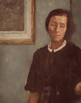 Lotte Laserstein, Woman and violinist.