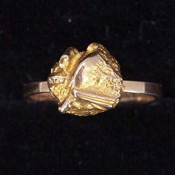 RING, guld 14K, Björn Weckström, Lapponia 1975, Tot. vikt ca 3,1gr.