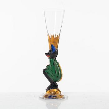 Gunnar Cyrén, a shot-glass, special edition for the Nobel 100 years jubilee, Orrefors, Sweden.