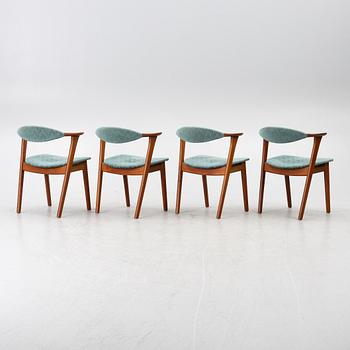 Erik Kirkegaard, chairs, set of 4, Høng Stolefabrik, Denmark, 1960s.
