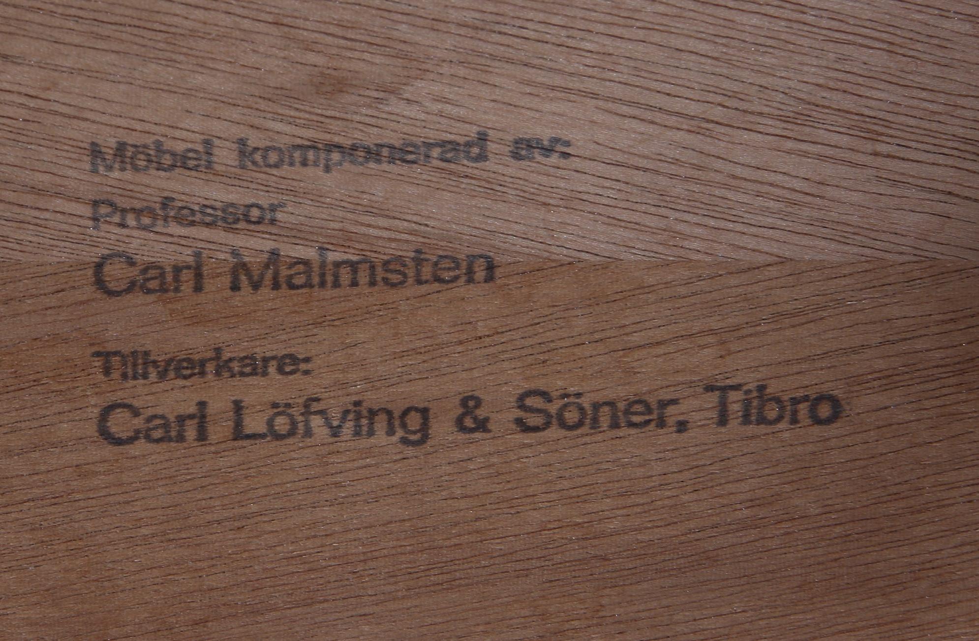 LAMPBORD, ett par, Carl Malmsten, Carl Löfving & Söner, Tibro.