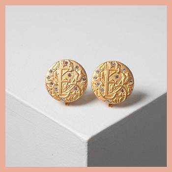 EARRINGS, 3 pair, Escada.