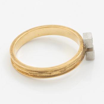 Lapponia, ring 18K gold set with brilliant-cut diamonds, Finland 1979.