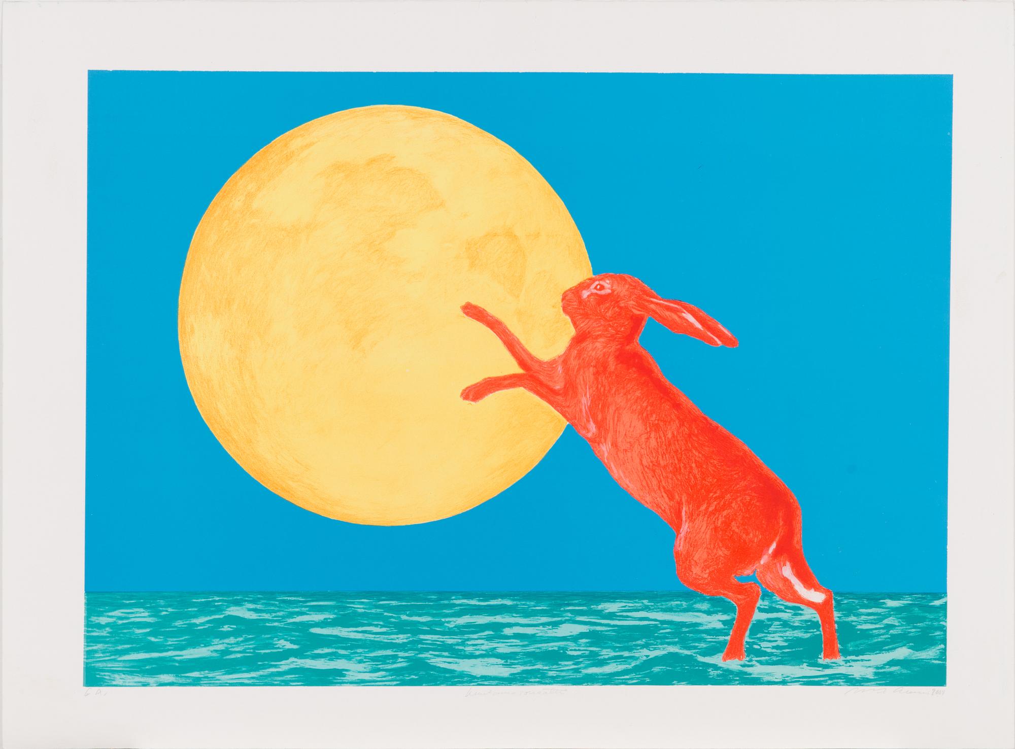 Risto Suomi, lithograph, signed and marked E.A.