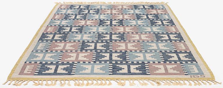 Anna-Greta Sjöqvist, a carpet, flat weave, c. 225 x 151 cm, signed AGS.