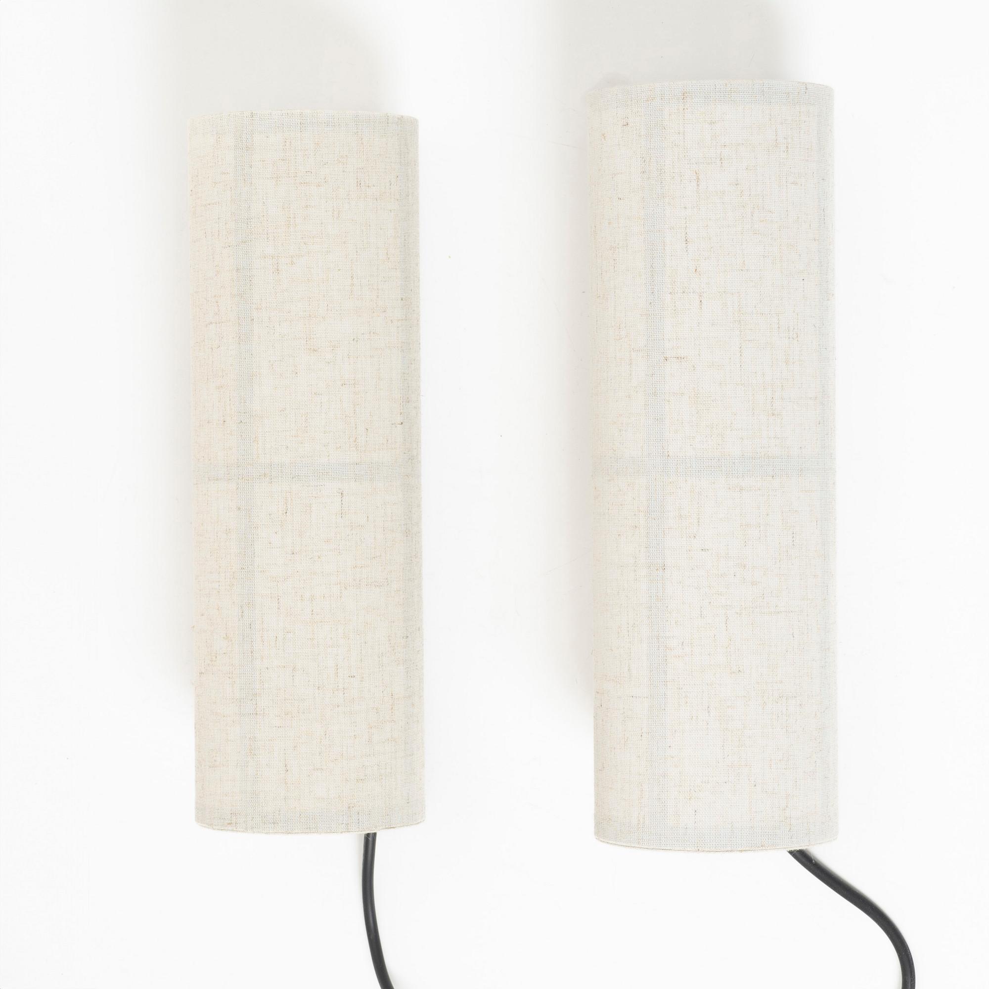 Norm Architects, a pair of 'Hashira wall lamp', Menu, Denmark.