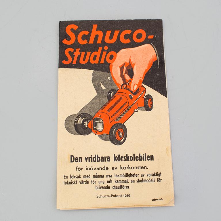 A lot of 3 Schuco cars, Germany, ca 1950.