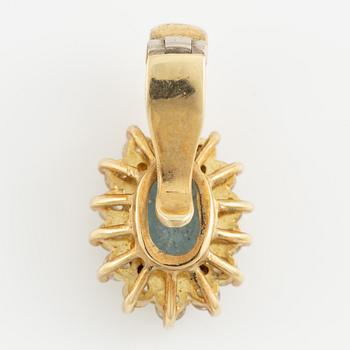 Necklace, H.Stern, 18K gold with aquamarine and brilliant-cut diamonds.