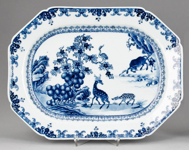 STEKFAT, kompaniporslin, Qing dynastin, Qianlong (1736-95).