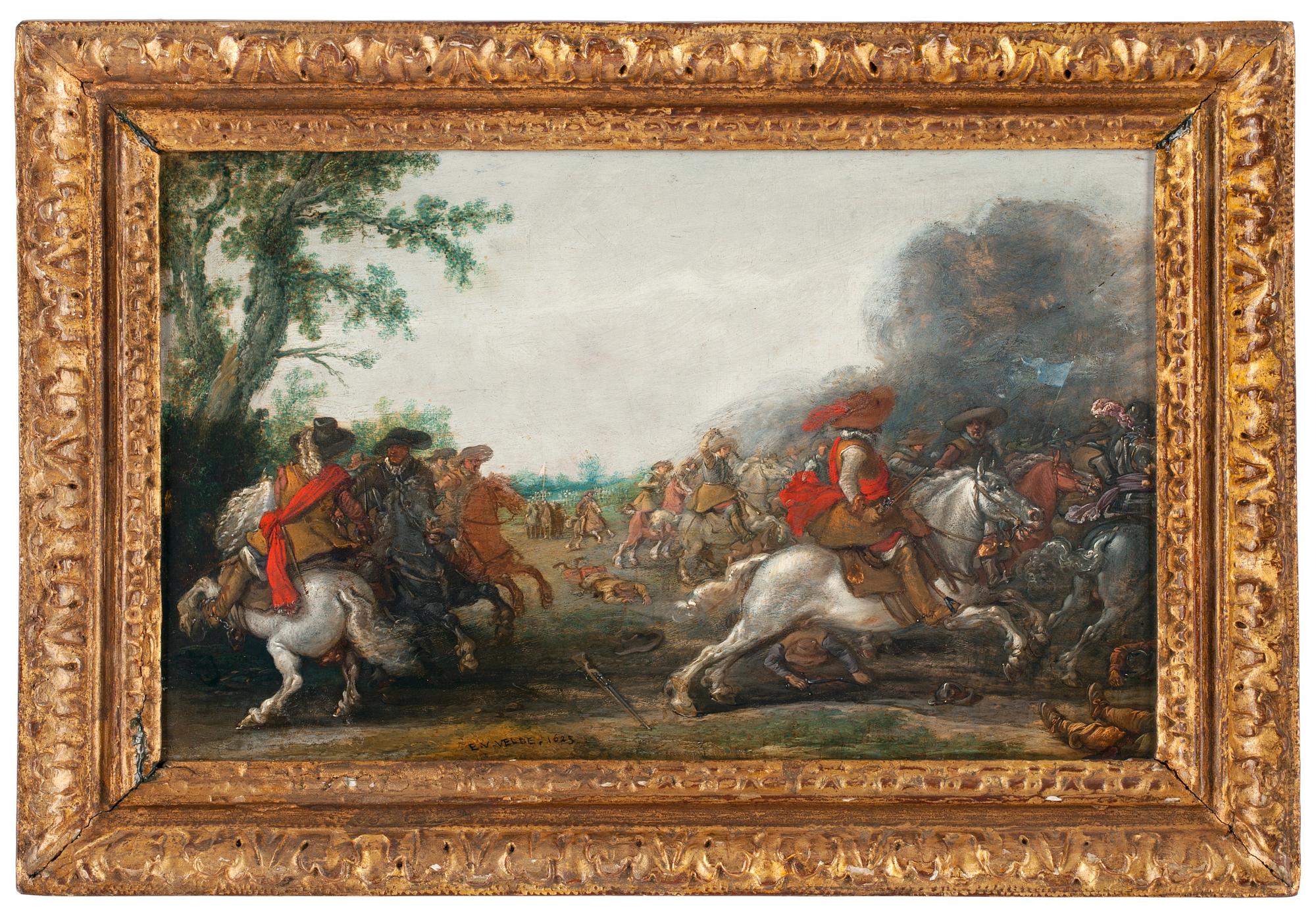 Esaias van de Velde Hans krets, Batalj mellan kristna och ottomaner.