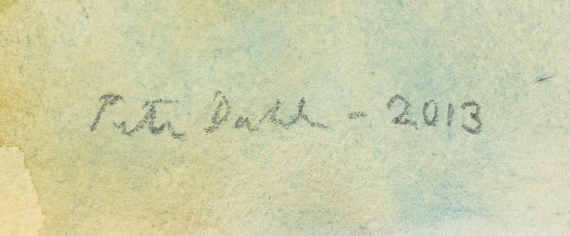 Peter Dahl, akvarell, signerad och daterad 2013.