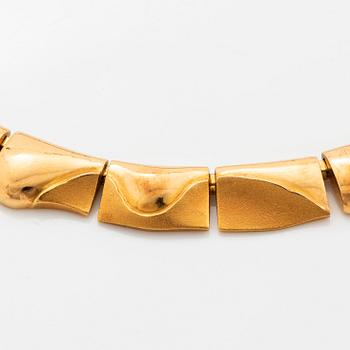 An 18K gold Lapponia necklace.